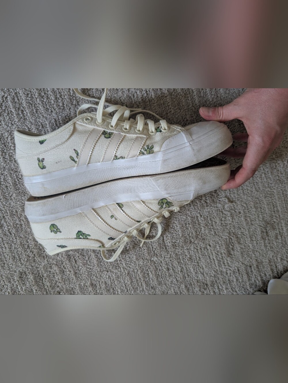 Adidas Marchcourt Cacti Canvas Sneakers M8/W9.5 - Picture 7 of 9